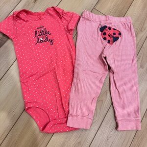 Carters Lady Bug Set